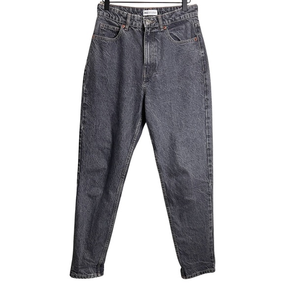 Zara Denim - Zara Dark Gray Mom Fit Jeans